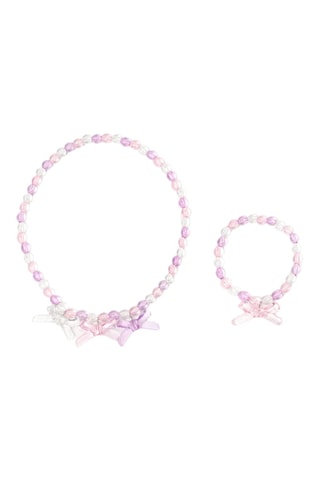 Parure - Rosa e bianco