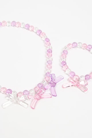 Parure - Rosa e bianco