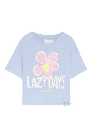 T-shirt annodata - Celeste