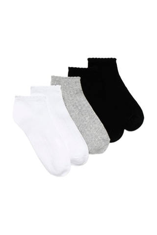 5 paia di calze - Bianco e nero