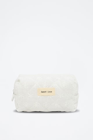 Trousse in sangallo - Bianco