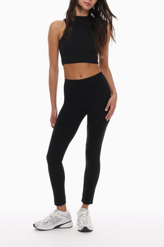 Leggings a vita alta - Nero