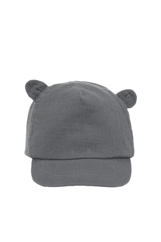 Cappellino con orecchie - Grigio