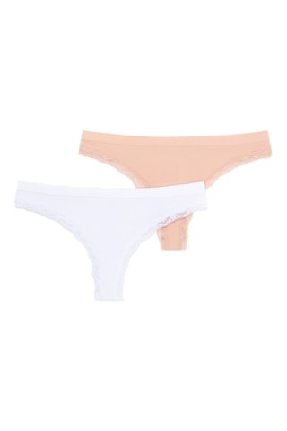 2 tanga - Bianco e salmone