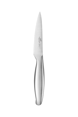 Couteau office en acier inoxydable et hêtre Fuso nitro - 10 cm