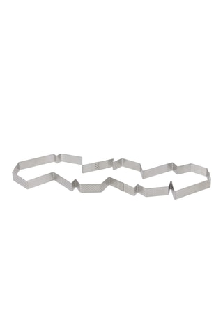 Cercle à tarte perforé en acier inoxydable - 41,5 x 13 x 2 cm