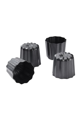 4 moules à cannelés bordelais - 5,5 cm