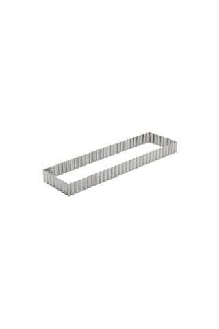 Cercle à tarte perforé en acier inoxydable - 32 x 10 x 3 cm