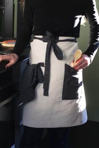 Tablier de cuisine en coton biologique - Beige