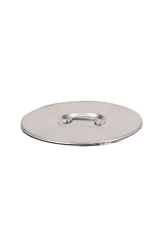 Couvercle plat en acier inoxydable - 28 cm