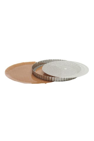 Moule à tarte perforé en acier inoxydable - 28 cm