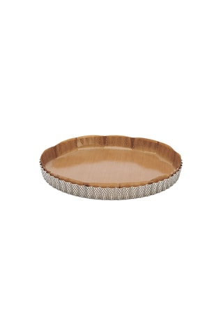 Moule à tarte perforé en acier inoxydable - 28 cm
