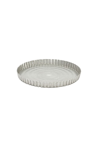 Moule à tarte perforé en acier inoxydable - 28 cm