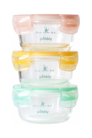 3 boîtes de conservation en verre borosilicate - 24 cl