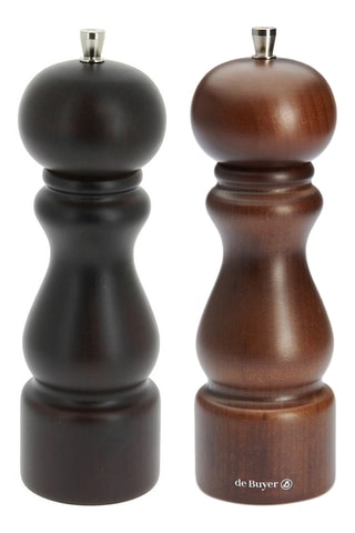 Moulins à sel et poivre en bois- 2 pièces