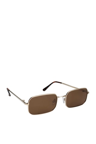 Occhiali da sole polarizzati unisex Old School - Categoria 3 - Dorato e marrone