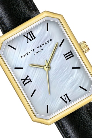 Orologio al quarzo in pelle Bali Sands - Madreperla
