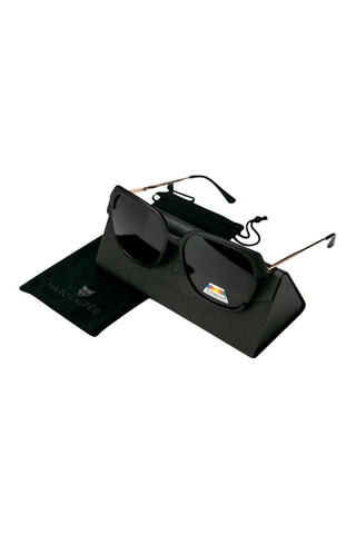 Occhiali da sole polarizzati unisex  - Categoria 3 - Nero e dorato