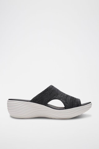 Mules compensées Marin Coral - Noir