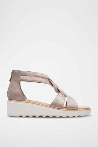 Sandales compensées Jillian - Taupe