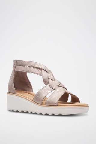 Sandales compensées Jillian - Taupe