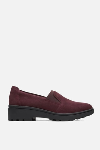 Mocassins en nubuck Calla Rae - Bordeaux