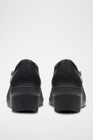 Low boots compensés en cuir Suttyn - Noir