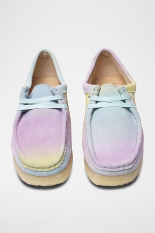 Mocassins Wallabee - Bleu clair et jaune