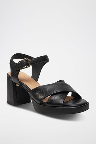 Sandales à talons en cuir Ritzy75 Rae - Noir