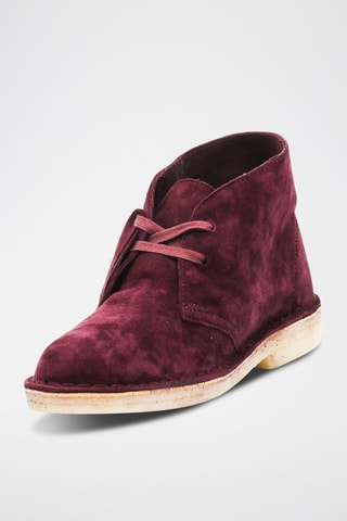 Bottines en nubuck Desert - Bordeaux
