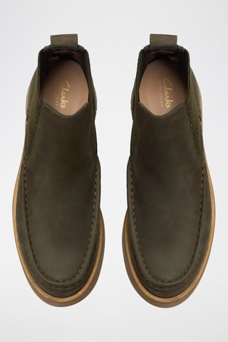 Bottines Chelsea en nubuck Linoso Top - Kaki