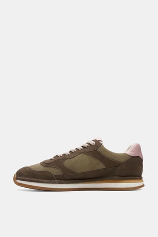 Baskets en nubuck CraftRun - Kaki