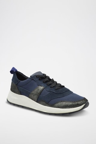 Baskets en cuir DashLite Jazz - Bleu marine