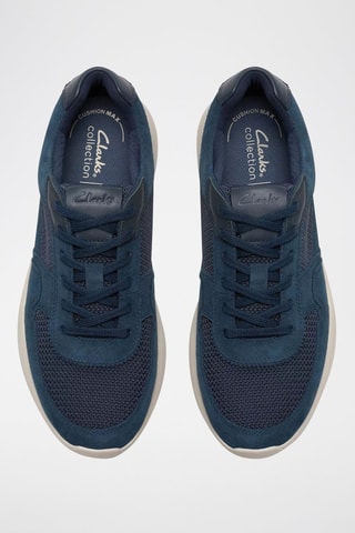 Baskets en nubuck Lehman - Bleu marine