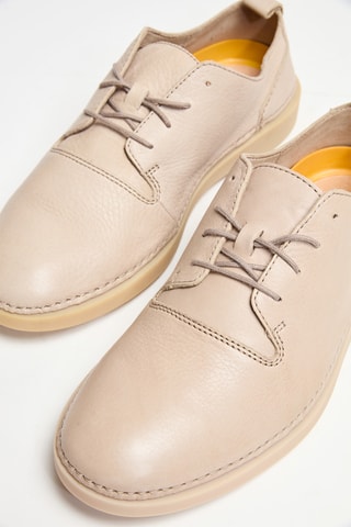 Derbys en cuir Hale Lace - Beige