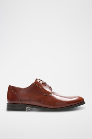 Derbys en cuir Edward Plain - Marron