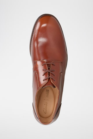 Derbys en cuir Edward Plain - Marron