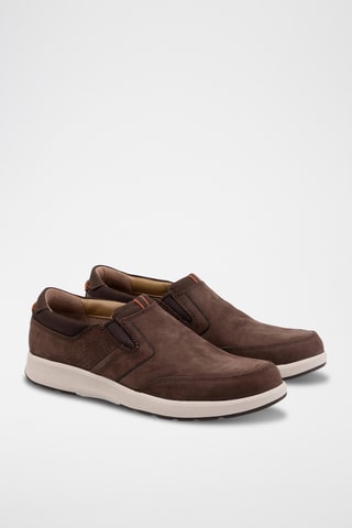 Baskets en nubuck Un Trail Step - Marron