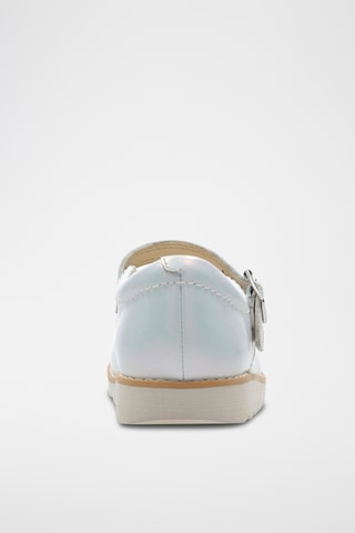 Ballerines en cuir Crown Jump - Blanc nacré