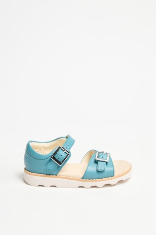 Sandales en cuir Crown Bloom T - Turquoise