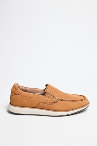 Chaussures bateau en cuir Un Pilot Step - Marron clair