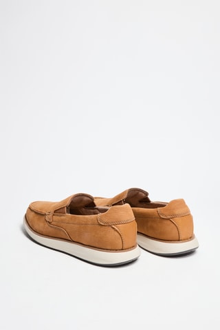 Chaussures bateau en cuir Un Pilot Step - Marron clair