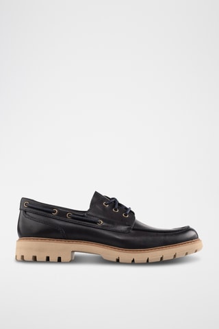 Chaussures bateau en cuir Batcombe Sail - Noir