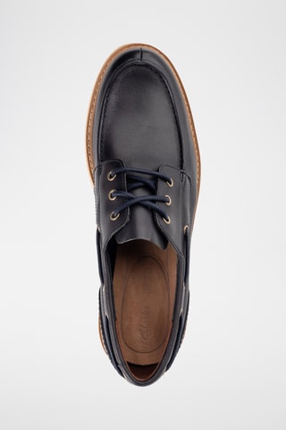Chaussures bateau en cuir Batcombe Sail - Noir