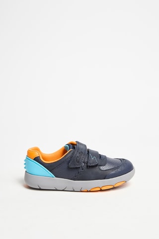 Baskets en cuir Rex Quest K - Bleu marine