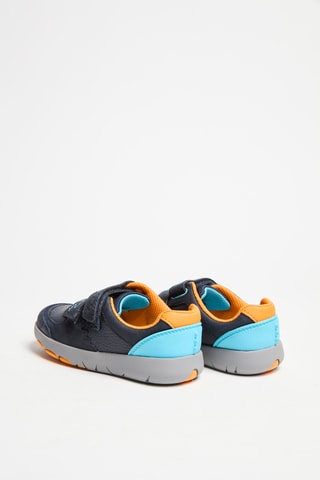 Baskets en cuir Rex Quest K - Bleu marine