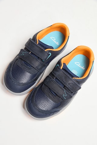 Baskets en cuir Rex Quest K - Bleu marine