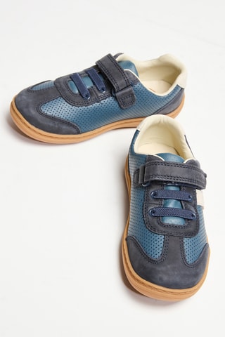 Baskets en cuir Flash Step T - Bleu