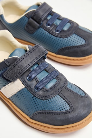 Baskets en cuir Flash Step T - Bleu