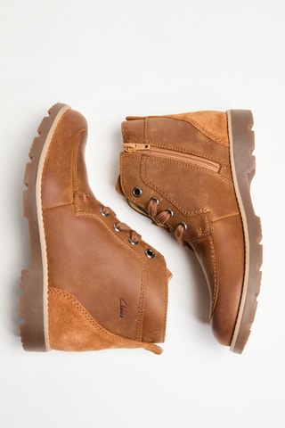 Bottines en cuir Heath Lace K - Camel